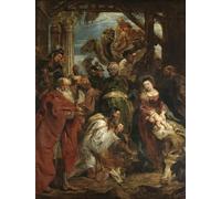 SERENDIPITP Astratta Della Poster Stampe su Tela Pittura su Tela l'Adorazione dei Magi di Peter Paul Rubens per Decorazioni per la Casa 60x90cm