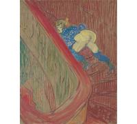 SERENDIPITP Astratta Della Poster Stampe su Tela Pittura su Tela nella di Rue Des Moulins di Henri De Toulouse Lautrec per Decorazioni per la Casa 60x90cm