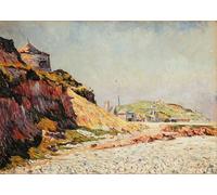 SERENDIPITP Astratta Della Poster Stampe su Tela Pittura su Tela Port-en-Bessin il di luglio Port-en-Bessin luglio di Paul Signac per Decorazioni per la Casa 60x90cm