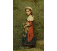 SERENDIPITP Astratta Della Poster Stampe su Tela Pittura su Tela Ragazza italiana di Charles Francis Jalabert per Decorazioni per la Casa 60x90cm