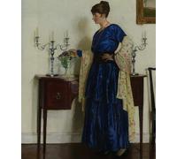 SERENDIPITP Astratta Della Poster Stampe su Tela Pittura su Tela Ritratto della moglie dell'artista di Harold Harvey per Decorazioni per la Casa 60x90cm