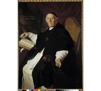 SERENDIPITP Astratta Della Poster Stampe su Tela Pittura su Tela Ritratto di Don Ceaare Benvenuti Abate Generale della Congregazione di Pierre Subleyras per Decorazioni per la Casa 60x90cm