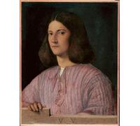 SERENDIPITP Astratta Della Poster Stampe su Tela Pittura su Tela Ritratto di giovane di Giorgione per Decorazioni per la Casa 60x90cm