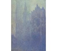 SERENDIPITP Astratta Della Poster Stampe su Tela Pittura su Tela Tempo nebbioso nella cattedrale di Rouen - Claude Monet per Decorazioni per la Casa 60x90cm