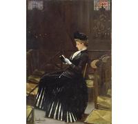 SERENDIPITP Astratta Della Poster Stampe su Tela Pittura su Tela una donna in preghiera di Jean Beraud per Decorazioni per la Casa 60x90cm