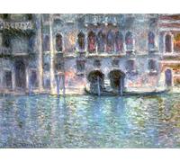 SERENDIPITP Astratta Della Poster Stampe su Tela Pittura su Tela Venezia Palazzo Da Mula di Claude Monet per Decorazioni per la Casa 60x90cm