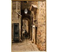 SERENDIPITP Dipinto su Tela Immagine Pittura Quadri Stampe Cavalieri Street in the Old Ghetto of Florence by Telemaco Signorini per Decorazioni per la Casa 60x90cm