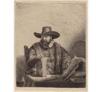 SERENDIPITP Dipinto su Tela Immagine Pittura Quadri Stampe Cornelis Claesz Anslo di Rembrandt Van Rijn per Decorazioni per la Casa 60x90cm
