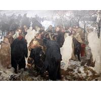 SERENDIPITP Dipinto su Tela Immagine Pittura Quadri Stampe Discorso di Federico ilai suoi generali prima della battaglia di Leuthen di Adolph Menzel per Decorazioni per la Casa 60x90cm