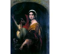 SERENDIPITP Dipinto su Tela Immagine Pittura Quadri Stampe Erodiade di Paul Delaroche per Decorazioni per la Casa 60x90cm
