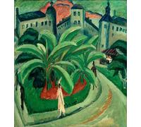SERENDIPITP Dipinto su Tela Immagine Pittura Quadri Stampe Fare il bagno di Ernst Ludwig Kirchner per Decorazioni per la Casa 60x90cm