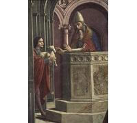 SERENDIPITP Dipinto su Tela Immagine Pittura Quadri Stampe Gioacchino fa la sua offerta dalla cacciata di Gioacchino di Domenico Ghirlandaio per Decorazioni per la Casa 60x90cm