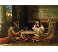 SERENDIPITP Dipinto su Tela Immagine Pittura Quadri Stampe Giocatori di scacchi egiziani di Lawrence Alma Tadema per Decorazioni per la Casa 60x90cm