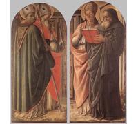 SERENDIPITP Dipinto su Tela Immagine Pittura Quadri Stampe i Dottori della Chiesa Fra Filippo Lippi per Decorazioni per la Casa 60x90cm