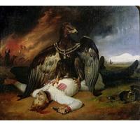 SERENDIPITP Dipinto su Tela Immagine Pittura Quadri Stampe il Prometeo polacco di Emile Jean Horace Vernet per Decorazioni per la Casa 60x90cm