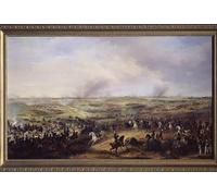 SERENDIPITP Dipinto su Tela Immagine Pittura Quadri Stampe la Battaglia delle Nazioni a Lipsia in ottobre di Alexander Ivanovich Sauerweid per Decorazioni per la Casa 60x90cm