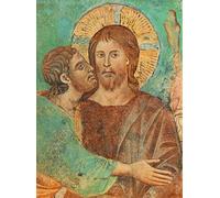 SERENDIPITP Dipinto su Tela Immagine Pittura Quadri Stampe la Cattura di Cristo Cimabue per Decorazioni per la Casa 60x90cm