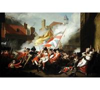 SERENDIPITP Dipinto su Tela Immagine Pittura Quadri Stampe la morte del maggiore Peirson gennaio di William Holyoake per Decorazioni per la Casa 60x90cm