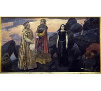 SERENDIPITP Dipinto su Tela Immagine Pittura Quadri Stampe Le tre regine del regno sotterraneo di Mikhailovich Vasnetsov per Decorazioni per la Casa 60x90cm