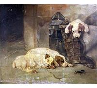 SERENDIPITP Dipinto su Tela Immagine Pittura Quadri Stampe l'intruso di Lilian Cheviot per Decorazioni per la Casa 60x90cm