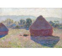 SERENDIPITP Dipinto su Tela Immagine Pittura Quadri Stampe Macine A Mezzogiorno Di Claude Monet per Decorazioni per la Casa 60x90cm