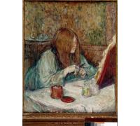 SERENDIPITP Dipinto su Tela Immagine Pittura Quadri Stampe Madame Poupoule al suo gabinetto di Henri De Toulouse Lautrec per Decorazioni per la Casa 60x90cm