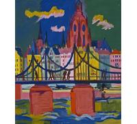 SERENDIPITP Dipinto su Tela Immagine Pittura Quadri Stampe Paesaggio primaverile di Ernst Ludwig Kirchner per Decorazioni per la Casa 60x90cm