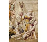 SERENDIPITP Dipinto su Tela Immagine Pittura Quadri Stampe Particolare di Santa Cecilia che distribuisce l'elemosina del Domenichino per Decorazioni per la Casa 60x90cm