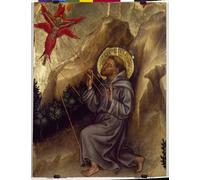 SERENDIPITP Dipinto su Tela Immagine Pittura Quadri Stampe Polittico di Valle Romita Particolare di S. di Gentile Da Fabriano per Decorazioni per la Casa 60x90cm