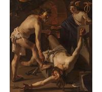 SERENDIPITP Dipinto su Tela Immagine Pittura Quadri Stampe Prometeo incatenato di Theodore Van Baburen per Decorazioni per la Casa 60x90cm