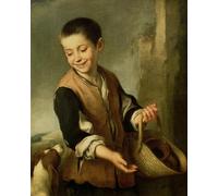 SERENDIPITP Dipinto su Tela Immagine Pittura Quadri Stampe Ragazzo con un cane. di Bartolomé Esteban Murillo per Decorazioni per la Casa 60x90cm