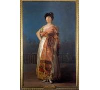 SERENDIPITP Dipinto su Tela Immagine Pittura Quadri Stampe Ritratto dell'attrice Maria Del Rosario Fernandez La Tirana Dipinto di Francisco De Goya per Decorazioni per la Casa 60x90cm