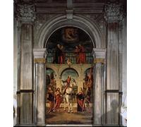 SERENDIPITP Dipinto su Tela Immagine Pittura Quadri Stampe San Vitale e Santi di Vittore Carpaccio per Decorazioni per la Casa 60x90cm