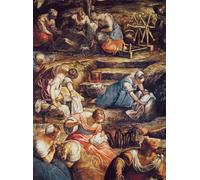 SERENDIPITP Dipinto su Tela Immagine Pittura Quadri Stampe the Fall of Manna by Jacopo Robusti Tintoretto per Decorazioni per la Casa 60x90cm