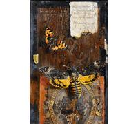 SERENDIPITP Dipinto su Tela Immagine Pittura Quadri Stampe Trompe L'oeil della morte' di Hermann Gottlieb Kricheldorf per Decorazioni per la Casa 60x90cm