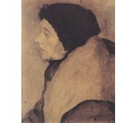 SERENDIPITP Dipinto su Tela Immagine Pittura Quadri Stampe Vecchia donna con capPuocio di profilo a sinistra di Paula Modersohn Becker per Decorazioni per la Casa 60x90cm