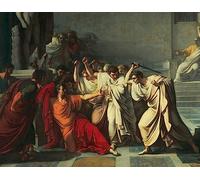 SERENDIPITP poster su tela arte murale senza cornice immagini 50x70cm la morte di Giulio Cesare di Vincenzo Camuccini
