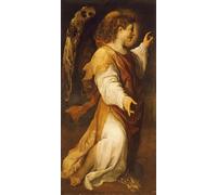 SERENDIPITP Quadri da Parete Quadri Stampe Dipinto su Tela Classico Angelo annunciante di Annibale Carracci per la Decorazione Della Parete 60x90cm