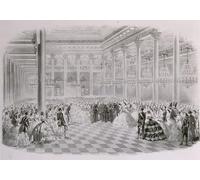 SERENDIPITP Quadri da Parete Quadri Stampe Dipinto su Tela Classico Ballo nella sala Assemblea russa della nobiltà in occasione di Mihaly Von Zichy per la Decorazione Della Parete 60x90cm