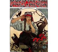 SERENDIPITP Quadri da Parete Quadri Stampe Dipinto su Tela Classico Coro degli insegnanti della Moravia di Alphonse Maria Mucha per la Decorazione Della Parete 60x90cm