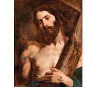 SERENDIPITP Quadri da Parete Quadri Stampe Dipinto su Tela Classico Cristo che porta la croce primo terzo del secolo da Anthony Van Dyck per la Decorazione Della Parete 60x90cm