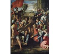 SERENDIPITP Quadri da Parete Quadri Stampe Dipinto su Tela Classico Cristo che porta la croce Raffaello Sanzio Raffaello per la Decorazione Della Parete 60x90cm