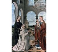 SERENDIPITP Quadri da Parete Quadri Stampe Dipinto su Tela Classico Dama col Bambino di Petrus Christus per la Decorazione Della Parete 60x90cm