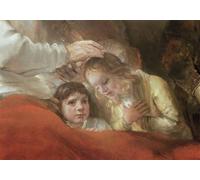 SERENDIPITP Quadri da Parete Quadri Stampe Dipinto su Tela Classico Giacobbe benedice i figli di Giuseppe di Rembrandt Van Rijn per la Decorazione Della Parete 60x90cm