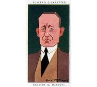 SERENDIPITP Quadri da Parete Quadri Stampe Dipinto su Tela Classico Guglielmo Marconi inventore italiano di Alick PF Ritchie per la Decorazione Della Parete 60x90cm