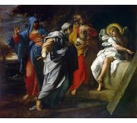 SERENDIPITP Quadri da Parete Quadri Stampe Dipinto su Tela Classico Holy Women At Christ' S Tomb by Annibale Carracci per la Decorazione Della Parete 60x90cm