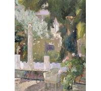 SERENDIPITP Quadri da Parete Quadri Stampe Dipinto su Tela Classico i giardini della casa della famiglia Sorolla di Joaquín Sorolla per la Decorazione Della Parete 60x90cm