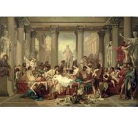 SERENDIPITP Quadri da Parete Quadri Stampe Dipinto su Tela Classico i Romani della Decadenza di Famoso Artista per la Decorazione Della Parete 60x90cm