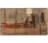SERENDIPITP Quadri da Parete Quadri Stampe Dipinto su Tela Classico Il campo degli impressionisti di Charles Edward Conder per la Decorazione Della Parete 60x90cm