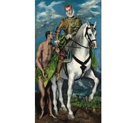 SERENDIPITP Quadri da Parete Quadri Stampe Dipinto su Tela Classico Il santo e il mendicante di El Greco per la Decorazione Della Parete 60x90cm
